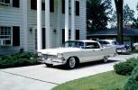 1958 Chrysler Imperial Crown 4dr, Parked, automobile, Mansion, 1950s