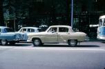 Taxi Cab, car, street, automobile, September 1963, 1960s