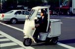 Tokyo, scooter, Three Wheeler, 3-Wheeler, Tri-Wheeler, Three-Wheeler, microcar