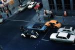 Intersection, Volkswagen Beetle, street, Car, Vehicle, Automobile, September 1970, 1970s, VCRV19P14_04