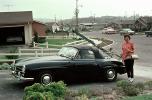 G303, Mercedes Benz, Street, Convertible, Cabriolet, sports car, Vehicle, vintage, purse, female, suburbia, suburban, Lady, Woman, automobile, 1960s