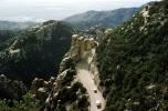 Road, Highway, Precarious, Dangerous, steep, cliff, mountainous, cars, 1960s, VCRV20P06_19