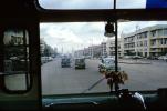 cars, bus window, Bangkok Thailand, October 1962, 1960s, VCRV20P07_13