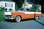 Ford Fairlane, Parked Car, automobile, Long Island New York, 1950s