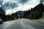 mountains, clouds, Road, Highway, Glacier National Park, Montana, USA