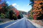 Road, Highway, Fall Colors, Autumn, Deciduous Trees, Woodland, Vermont, VCRV20P12_19