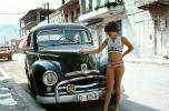Street, Car, Girl, automobile, 1950s, VCRV20P13_18