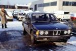 BMW, Sedan, Headlights, Snow, Car, Automobile, Vehicle, 1986, 1980s, VCRV20P14_19