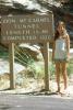 Girl, Sign, Zion-Mount Carmel Tunnel, Springdale, Utah, 1960s, VCRV21P01_13B