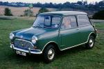 Austin Healey Mini Cooper, Mini-Cooper, tiny car, small, driver, automobile, Downs-Coulsdon, England, September 1964, 1960s