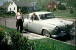 Studebaker Commander, car, houses, suburbia, suburban, rocket-ship, 1940s, VCRV21P03_09