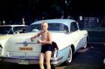 Oldsmobile, Boy, Hopkins Swim Club, Car, automobile, vehicle, Minnesota, 1958, 1950s, VCRV21P03_17
