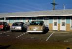 Checker Car, Automobiles, Vehicles, Motel, man, parking, 1970s, VCRV21P05_03