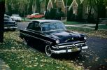 1954 Ford Mainline, Car, Automobile, Two-Door coupe, suburbia, 1950s
