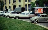 Volkswagen Beetle, Bug, Whitewall  Tires, Buick, Sedan, Camel Cigarettes Ad, 1950s, VCRV21P08_06