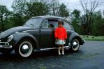Volkswagen Beetle, bug, Girl, Whitewall Tires, 1963, 1960s, VCRV21P09_02