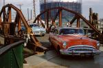 1954 Buick Skylark, Oldsmobile, crossing a bridge, Dagmar Bumps, 1950s, VCRV21P10_16