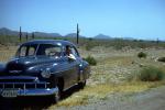 1950 Chevy Bel Air, two-door coupe, Cactus, Desert, 1950s