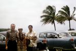 Cadillac, windy, man, woman, cars, June 1956, 1950s, VCRV21P14_01