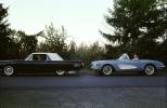 Chevy Corvette, Ford Thunderbird, car, automobile, 1950s, VCRV21P15_04
