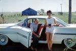 1959 Chevy Impala, Coupe, two-door car, woman, man, 1950s, VCRV22P02_02