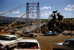 Royal Gorge Bridge, 1958 Chevy Bel Air, cars, Dodge, Suspension Bridge, Colorado, June 1960, VCRV22P02_12