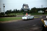 1957 Chevy Bel Air, fins, four-door sedan, Penn Motel, Mount Sholom Roosevelt Memorial Park, July 1958, 1950s, VCRV22P03_17