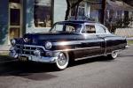 1953 Cadillac Series 62, two-door coupe, whitewall tires, Dagmar Bumps, 1950s, VCRV22P06_02B
