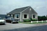 Ford Fairlane, Cape Cod Cottage, home, house, cars, 1950s