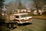 Ford Station Wagon, car, Boys, 1950s