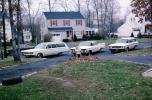 Cars, Cul-de-sac, Livingston New Jersey, December 1965, 1960s, VCRV22P10_11