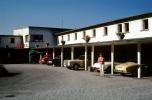 Parked Cars, Motel, building, Woman, September 1969, 1960s