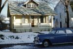 Home, house, Chevy Car, suburbia, 1950s