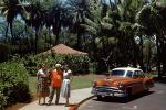 1954 Pontiac Chieftain Deluxe, Women, Man, 4-door Sedan, Car, 1950s, VCRV23P01_17