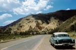 1953 Buick Roadmaster, Big Rock Candy Mountain, Utah, Road, Highway, Sevier County, July 1954, 1950s