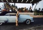 Cadillac Cabriolet, Woman, car, 1950s