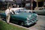 Chevrolet Belair, Man, Street, Urban Homes, 1950s, VCRV24P01_11