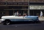 Fifth Ave Card Shop, 1955 Oldsmobile 88, Cabriolet, 1950s