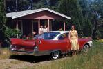 Lady with her 1960 Plymouth Fury, 1960s, VCRV24P08_13