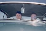 Two Guys in a 1950s Car