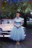 Party Dress Woman, Plymouth Car, 1950s