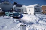 1957 Pontiac Super Chief Sedan, Snow, Winter, Home, House