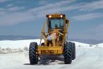 Plowing gypsum sand, White Sands National Monument, New Mexico, Motor Grader, wheeled, earthmover, VCSV01P03_02.0568
