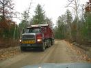 Wide Load, Dump Truck, Dirt Road, Minnesota, unpaved, VCTD01_019