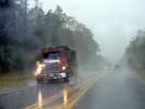 Dump Truck, rain, inclement weather, wet, slippery, Rainy, Bad Driving Conditions, Precipitation