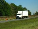 Semi-trailer truck, highway, road, interstate, Semi