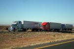 Interstate Highway I-40, Roadway, Road, (Route-66), Semi-trailer truck, Semi, VCTD01_173