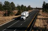 Interstate Highway I-40, Roadway, Road, (Route-66), Volvo, Semi-trailer truck, Semi, VCTD01_184