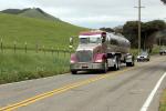 Peterbilt Milk Truck, road, Novato, Marin County, California