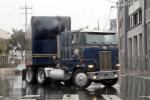 Beer Truck, Peterbilt, semi, Potrero Hill, rain, rainy